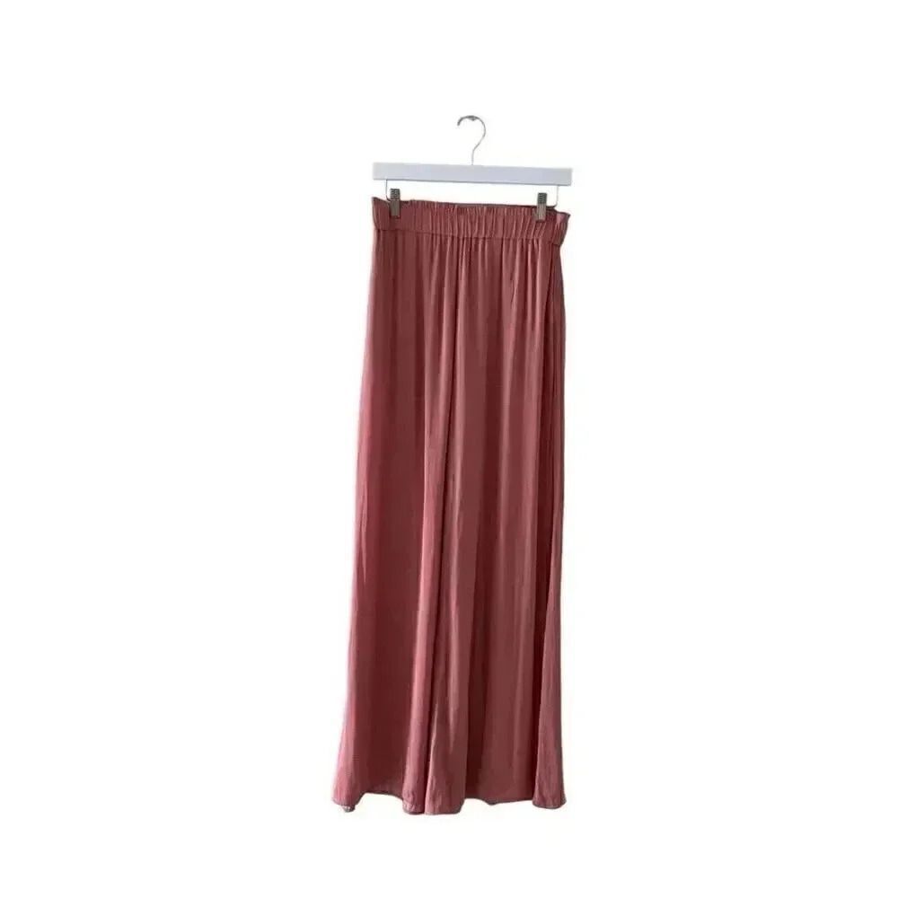 Zara Burnt Orange Pink Coral High Waisted Pull On Casual Y2K Lounge SZ S #1693